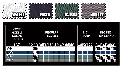 SARRAU LONG HOMME 65/35 POLYCOTON 