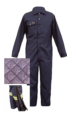 COUVRE-TOUT DOUBLÉ POLYESTER 65/35 POLYCOTON AVEC ZIPS AUX JAMBES