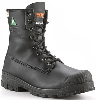 BOTTE DE PROTECTION STC HOMME 8'' AVEC CAP ET SEMELLE EN ACIER
