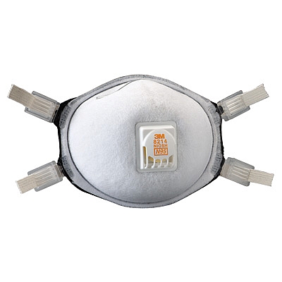 Respirateur 3M N95 8214 pour particules et réduction des vapeurs