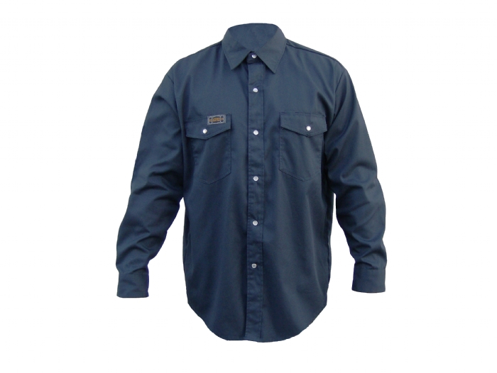 CHEMISE DE TRAVAIL JACKFIELD HOMME MANCHES LONGUES AVEC SNAPS 65/35 POLY/COTON