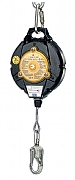 LIGNE DE VIE RETRACTABLE, BOITIER ALUM., CABLE 50' ACIER INOX