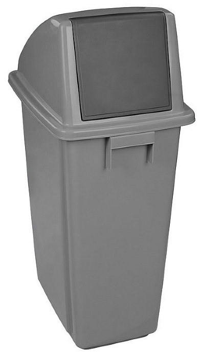 CONTENANT AVEC COUVERCLE 60L GRIS        