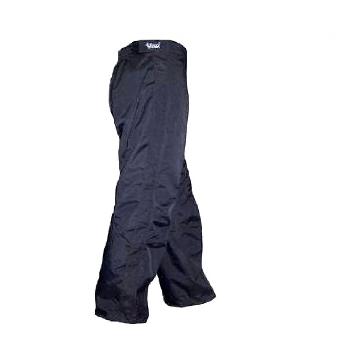 PANTALON IMPERMÉABLE POLYESTER HIGH-TECH AVEC REVERS EN PU POUR FEMME