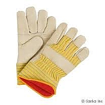 GANT CUIR DE VACHE DOUBLÉ FOAM ET FLANELLE