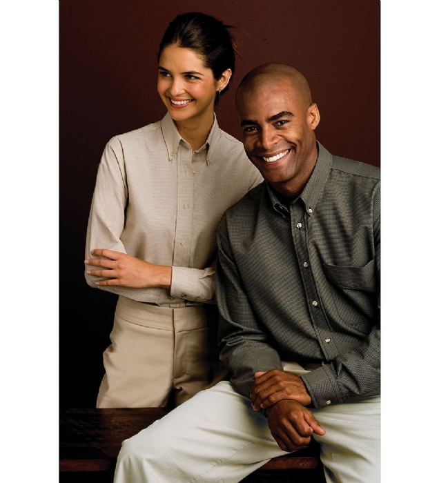 Chemise pour Homme motif pied de poule manches longues