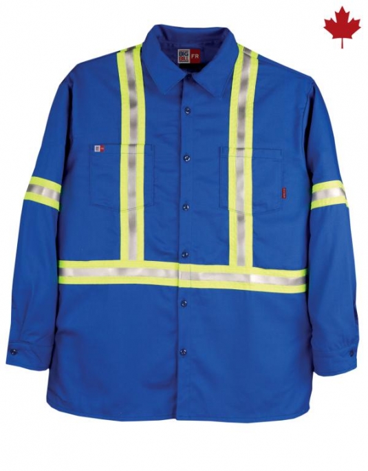 CHEMISE IGNIFUGE AVEC BANDES RÉFLÉCHISSANTES DE BIGBILL