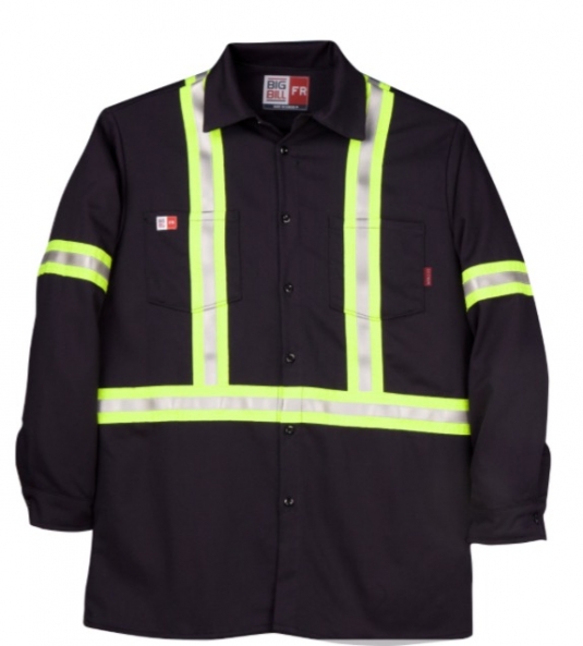 CHEMISE IGNIFUGE AVEC BANDES RÉFLÉCHISSANTES DE BIGBILL