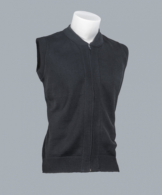VESTE SANS MANCHES AVEC FERMETURE ÉCLAIRE
