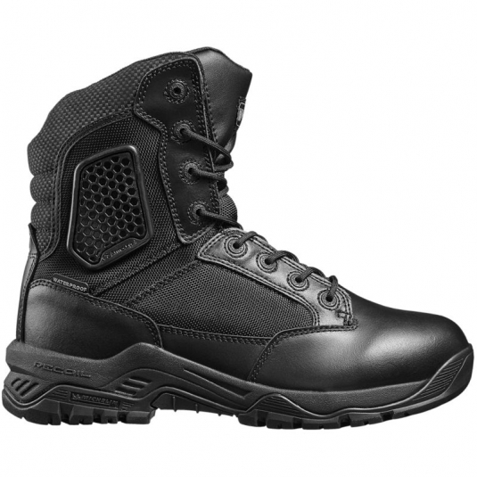 BOTTE UNIFORME MAGNUM 8'' HOMME SANS CAP ET SEMELLE AVEC MEMBRANE IMPERMÉABLE ET ZIP