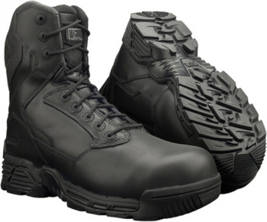 BOTTE UNIFORME MAGNUM 8'' UNISEXE AVEC CAP ET SEMELLE, MEMBRANE IMPERMÉABLE