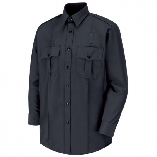 CHEMISE OFFICIER AMERICAINE SENTRY ACTION HOMME MANCHES LONGUES 100% POLYESTER BLUEBLACK