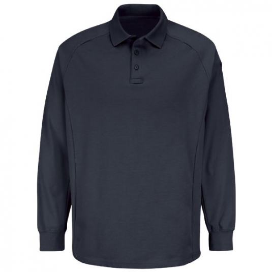 POLO NEWDIMENSION UNISEXE MANCHES LONGUES 37/63 POLY/COTON BLUEBLACK 