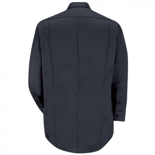 CHEMISE OFFICIER CANADIENNE UNISEXE AVEC BOUTONS DISSIMULÉS, MANCHES LONGUES OU COURTES, 65/35 POLYCOTON BLUEBLACK