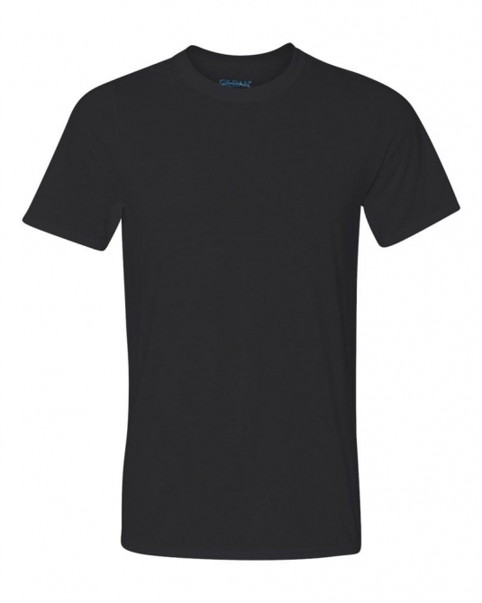 T-SHIRT GILDAN COL ROND HOMME OU FEMME MANCHES COURTES 100% POLYESTER