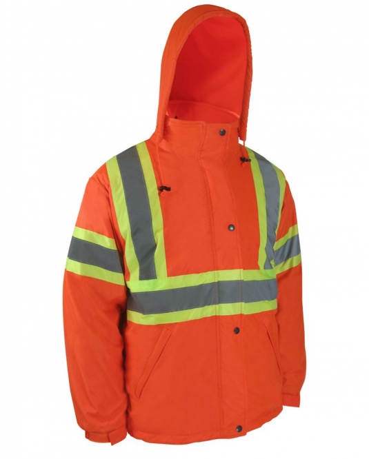 Manteau nylon Jackfield orange avec bandes -10C