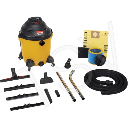 Aspirateurs industriels puissants 10 gallons pour déchets secs/humides, moteurs de puissance max 2,5 CV