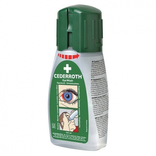 Douche oculaire Cederroth en format de poche