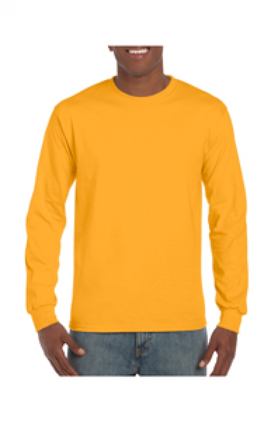 T-SHIRT GILDAN COL ROND HOMME MANCHES LONGUES 100% COTON 