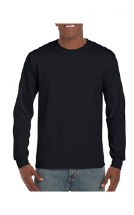 T-SHIRT GILDAN COL ROND HOMME MANCHES LONGUES 100% COTON 