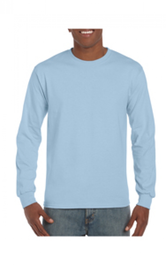 T-SHIRT GILDAN COL ROND HOMME MANCHES LONGUES 100% COTON 