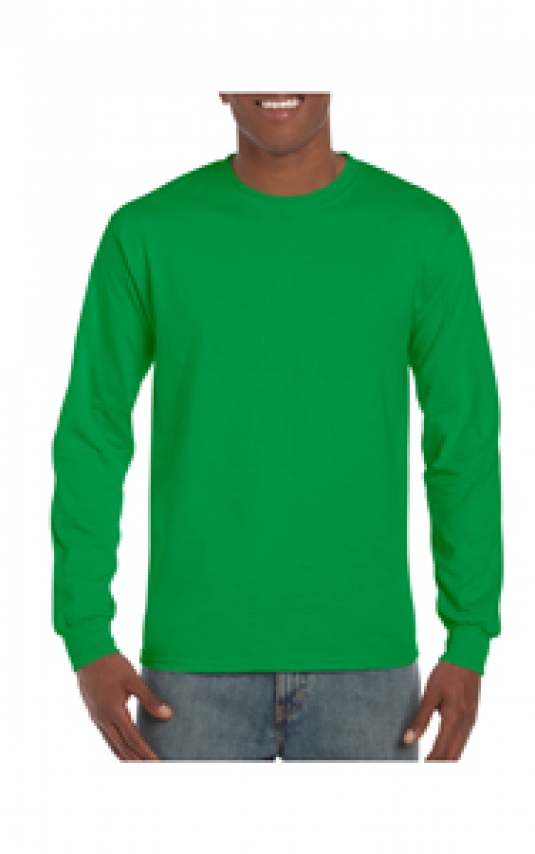 T-SHIRT GILDAN COL ROND HOMME MANCHES LONGUES 100% COTON 