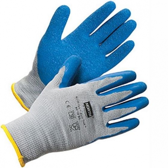 GANT DE TRICOT PAUME ENDUIT DE LATEX