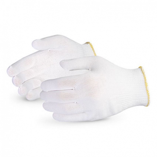 GANT DE TRICOT 100% POLYESTER BLANC