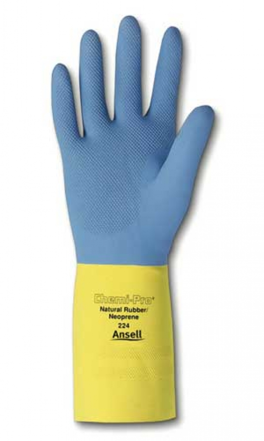 CHEMI-PRO gants de néoprène / latex duveté - ANSELL