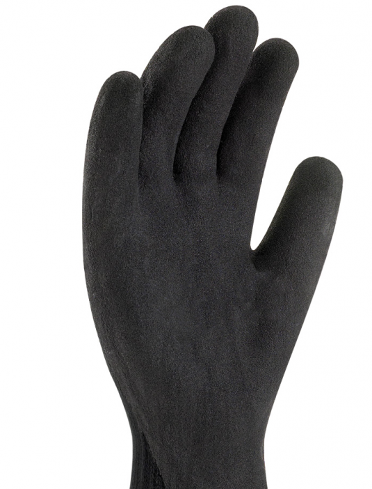 GANT DE TRICOT NYLON PAUME LATEX DOUBLÉ HIVER