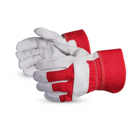 GANT CUIR VACHE FENDU DOUBLE MOUTON
