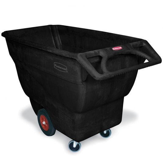 Chariot 3/4 verge³ à bascule en mousse structurée - RUBBERMAID