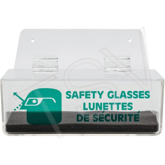 Distributeur de lunettes de sécurité avec couvercle