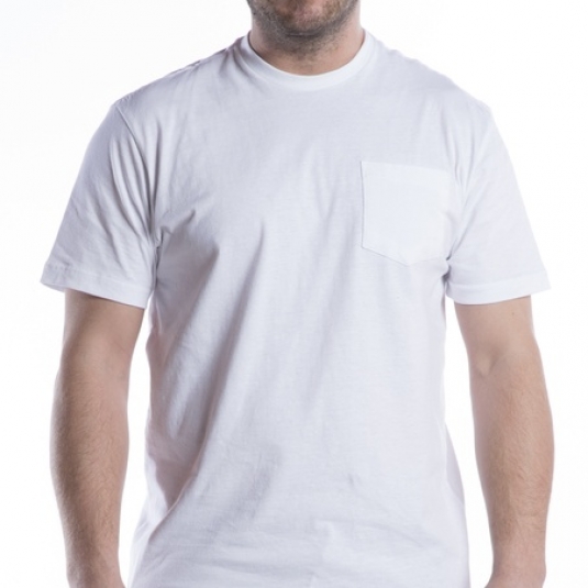 T-SHIRT TASK COL ROND AVEC OU SANS POCHE HOMME 100% COTON SPANDEX