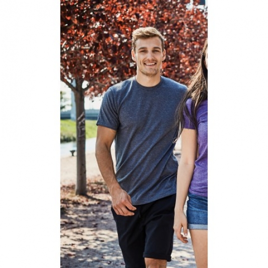 T-SHIRT M&O COL ROND HOMME MANCHES COURTES 65/35 POLY/COTON  