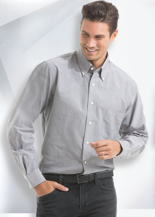 CHEMISE OXFORD VAN HEUSEN HOMME MANCHES LONGUES OU COURTES 40/60 POLY/COTON