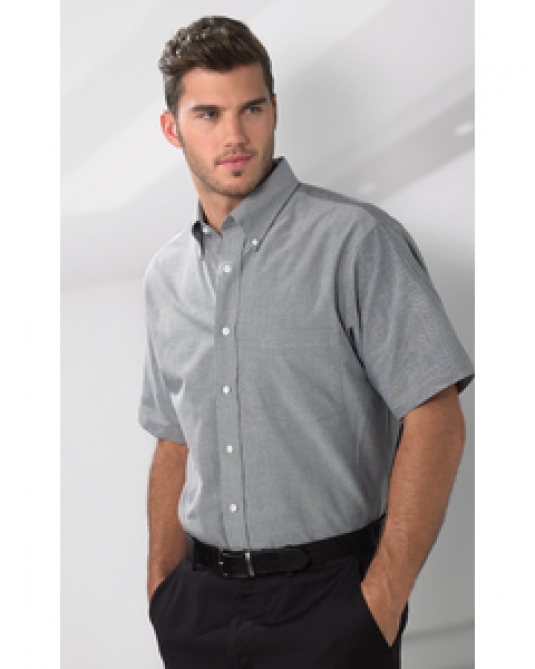 CHEMISE OXFORD VAN HEUSEN HOMME MANCHES LONGUES OU COURTES 40/60 POLY/COTON