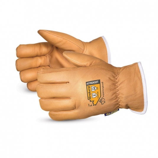 Gants de pilote d'hiver en cuir fleur de chèvre avec en fibre de fils composites et de Kevlar