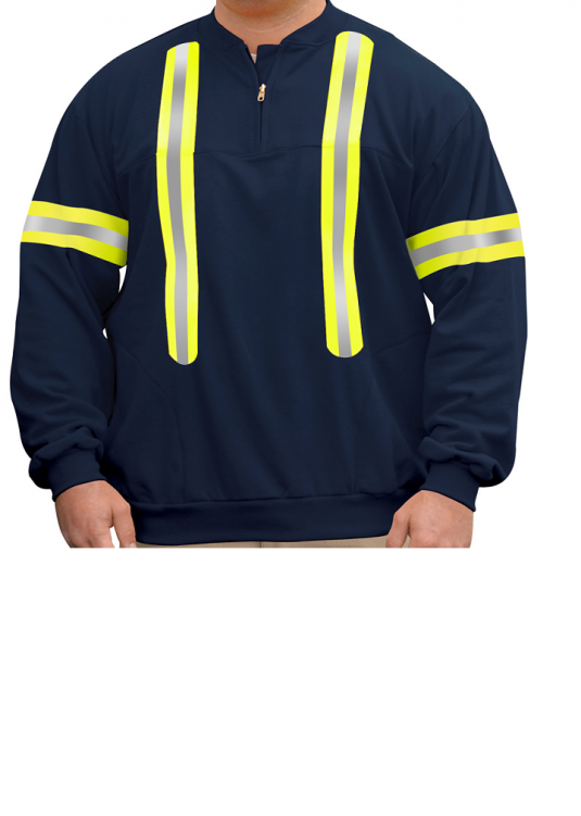 CHANDAIL MOLLETON FR AVEC BANDES