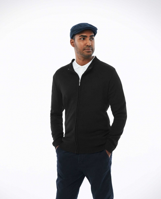 VESTE MOCKNECK HOMME AVEC ZIP 100% ACRYLIQUE 