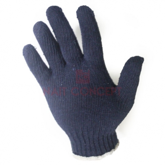 GANT DE TRICOT 20/80 POLY/COTON MARINE