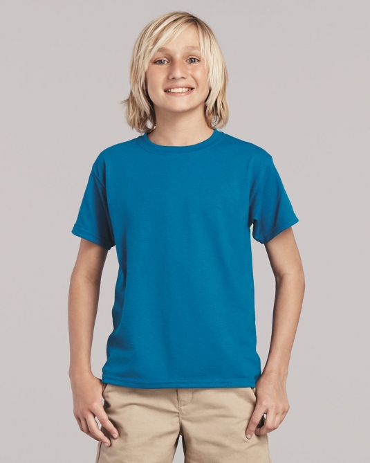 T-SHIRT GILDAN COL ROND HOMME MANCHES COURTES 50/50 POLYCOTON