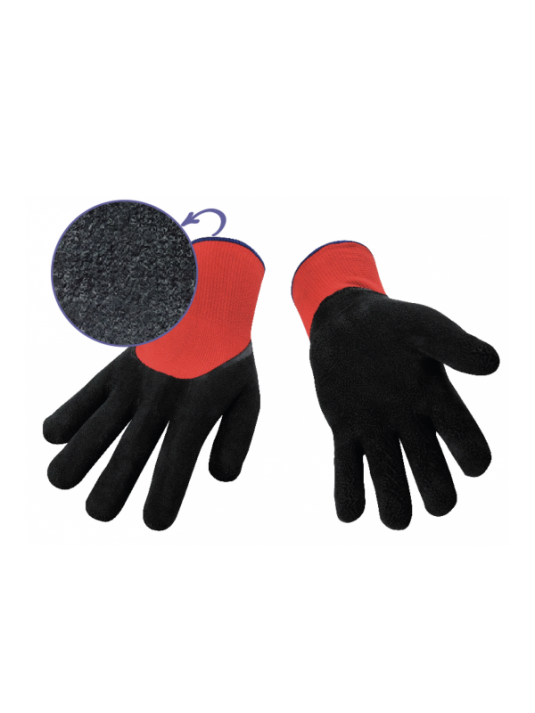 Gants antidérapants en latex et doublé en ratine
