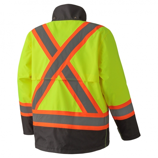 Manteau de sécurité haute visibilité, indéchirable et imperméable