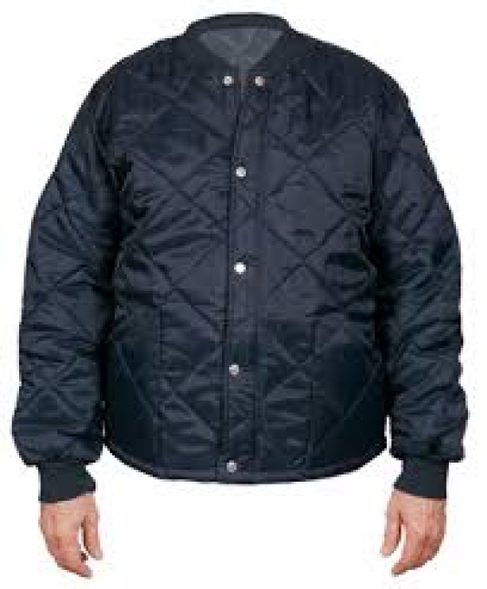 MANTEAU DE RÉFRIGÉRATEUR COURT NYLON 200 DENIERS DOUBLÉ 100% POLYESTER  POUR HOMME