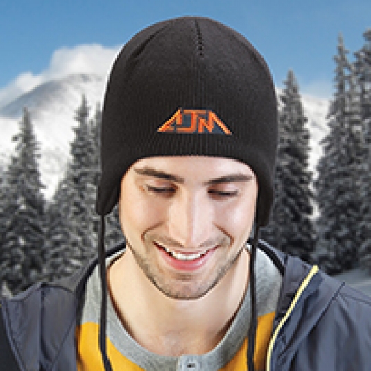 TUQUE EN MICROFIBRE ACRYLIQUE/POLYESTER NOIR