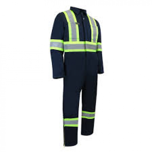 Couvre-tout haute visibilité doublé avec zip aux jambes