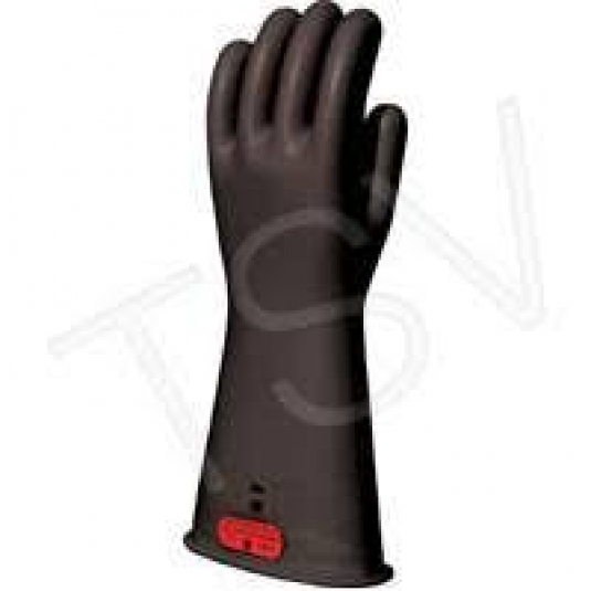 Gants isolants en caoutchouc naturel noir - Classe 0