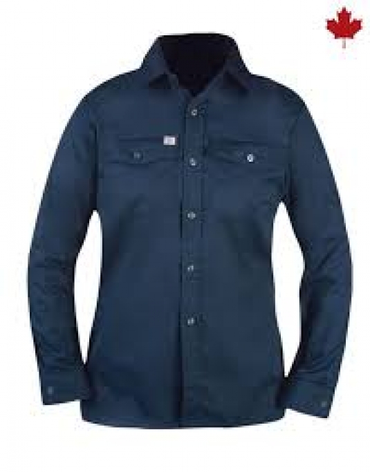 CHEMISE DE TRAVAIL BIGBILL FEMME MANCHES LONGUES AVEC BOUTONS 65/35 POLY/COTON