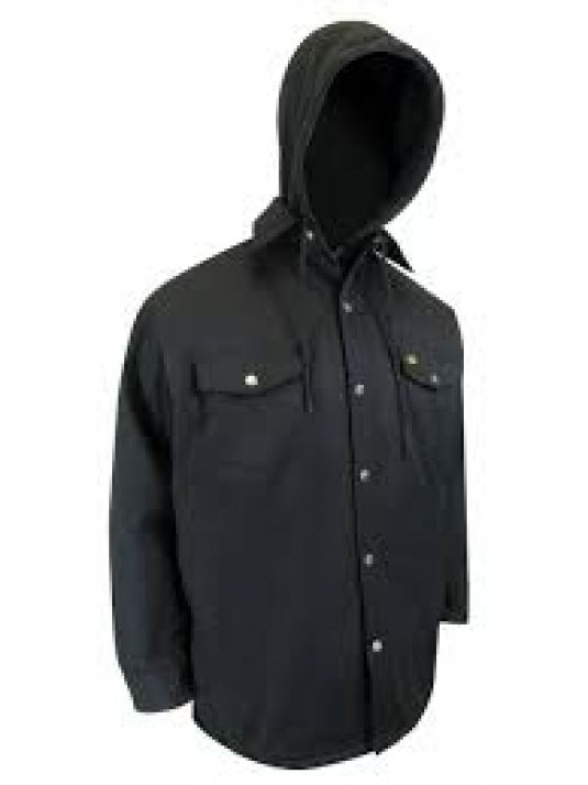 CHEMISE DE TRAVAIL JACKFIELD HOMME, AVEC CAPUCHON, DOUBLÉE 100% POLYESTER PIQUÉ, 65/35 POLYCOTON 